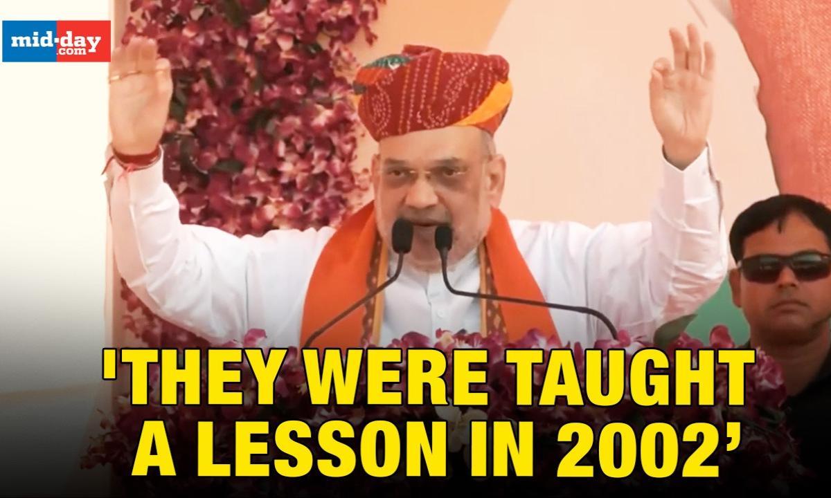 'They Were Taught a Lesson in 2002': Amit Shah at Campaign Rally in Gujarat